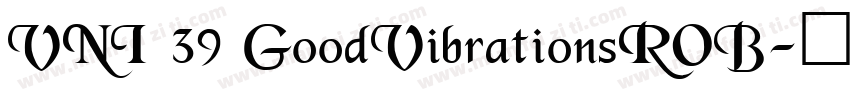 VNI 39 GoodVibrationsROB字体转换